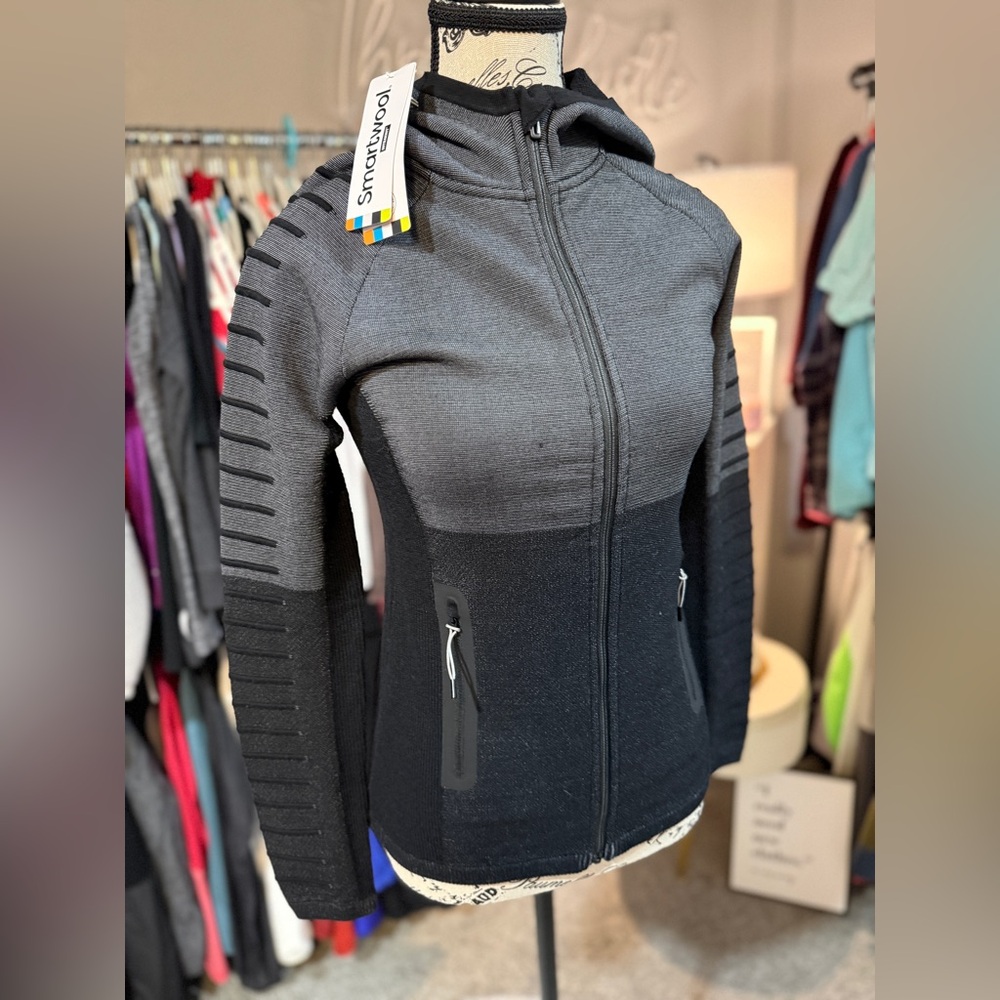 NWT Smartwool Women's Intraknit Merino Wool Fleece Full Zip Hoodie (Regular Fit) - Picture 5 of 13
